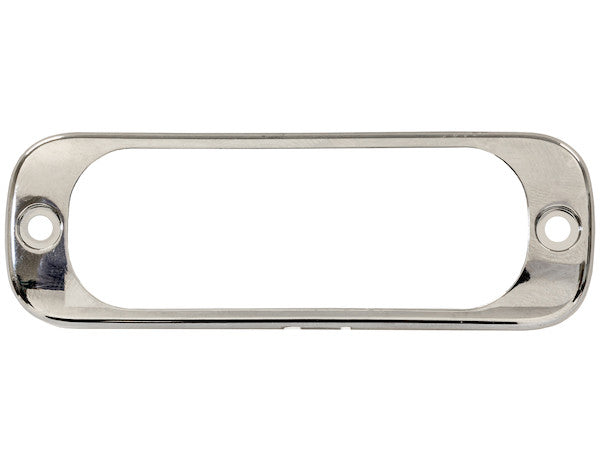 Chrome Bezel For 3.375 Inch Thin Mount Horizontal Strobe Light