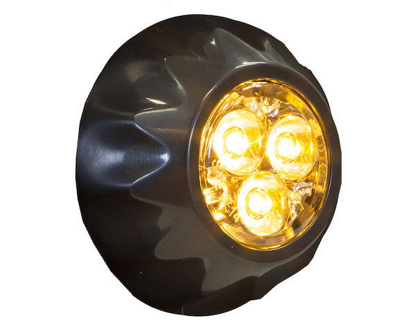 Amber Surface/Recess Mount Round LED Strobe Light