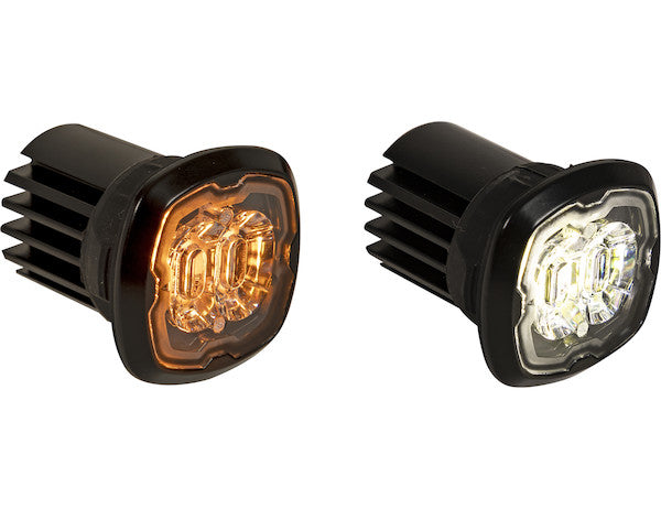 1.5 in. Flush/Surface Mount Amber/Clear LED Strobe Light