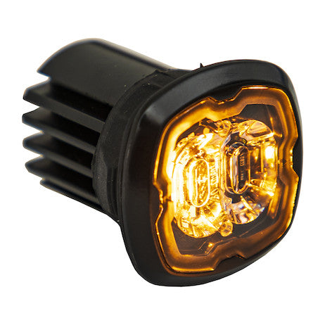1.5 in. Flush/Surface Mount Amber/Clear LED Strobe Light