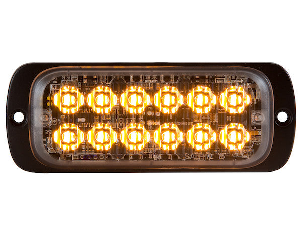Thin Dual Row 4.5 Inch Amber LED Strobe Light