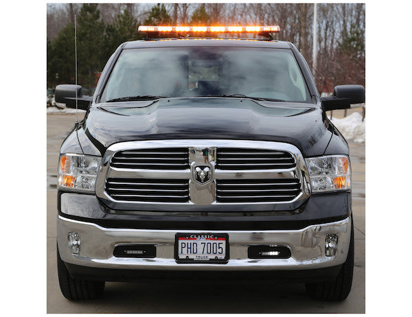49 Inch Modular Light Bar (14 Amber Modules, Traffic Adviser)