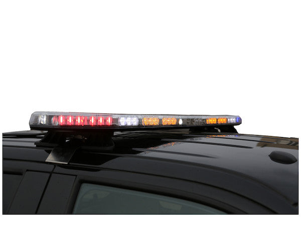 60 Inch Modular Light Bar (14 Amber Modules, 2 Red Stop/Turn/Tail, Traffic Adviser)