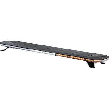 8893348 - 48 Inch Amber/Clear LED Light Bar with Warning / Clear Take Downs & Alley Lights