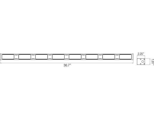 36.5 Inch LED Traffic Advisor and Strobe