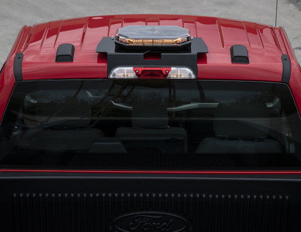 Black Steel Light Bar Mount for Ford F-150 (2015+) and F-250/F-550 (2017+)