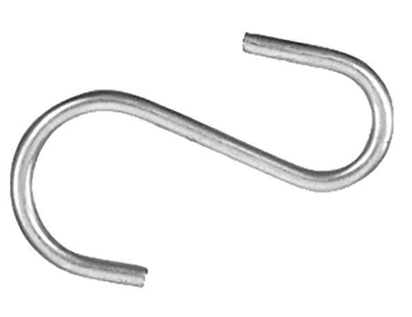 9225 - 2-1/2 Inch Zinc Plated S-Hook For Tarp Straps - 100/Carton