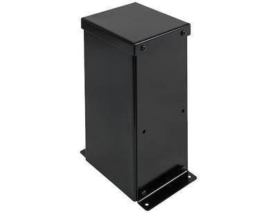 Black Blank Control Console 7 Inch Wide x 6-1/8 Inch Deep x 14-1/8 High