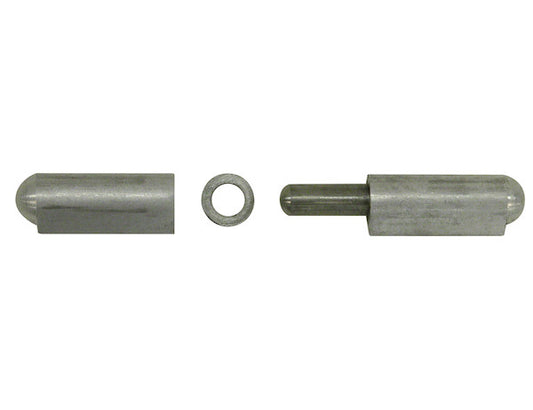 Aluminum Weld-On Bullet Hinge with Stainless Pin and Bushing - 0.61 x 3.15 Inch