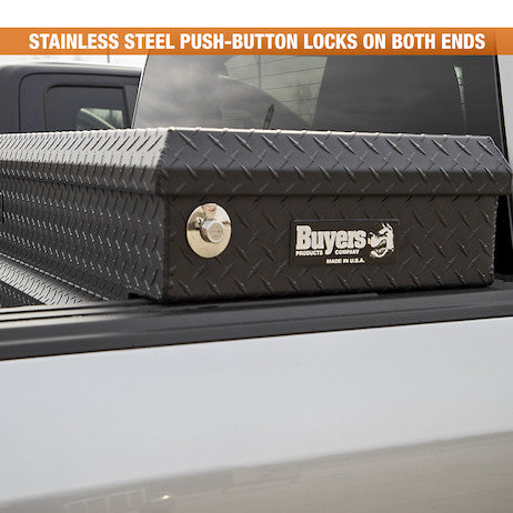 13x20x63 Inch Textured Matte Black Diamond Tread Aluminum Crossover Truck Tool Box