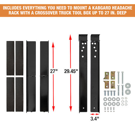 Kabgard??? Mounting Kit for Extra Wide Crossover Toolbox 