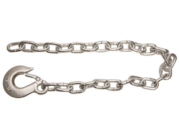 B03835SC - 3/8x35 Inch Class 4 Trailer Safety Chain With 1 Forged Eye Slip Hook-30 Proof