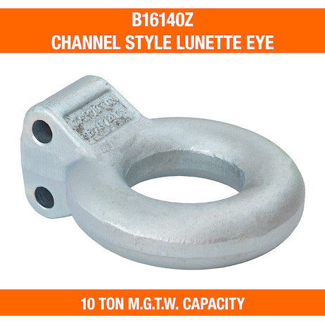 Zinc Plated 10-Ton Forged Steel Tow Eye 3 Inch I.D.