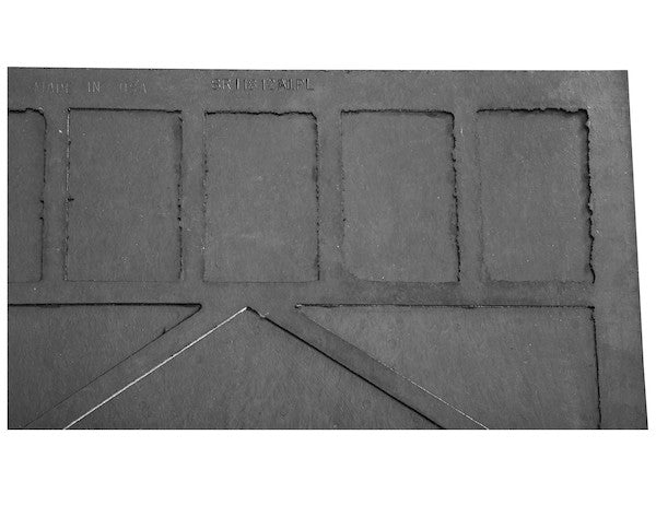 Heavy Duty Black Rubber Mudflaps 18x12 Inch