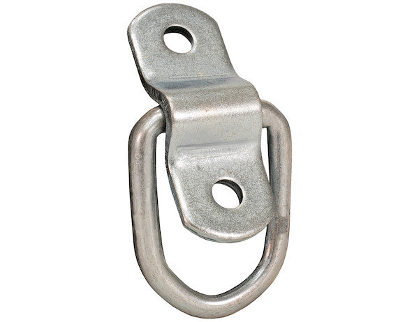 B20 - 1/4 Inch Rope Ring With 2-Hole Mounting Bracket Zinc Plated