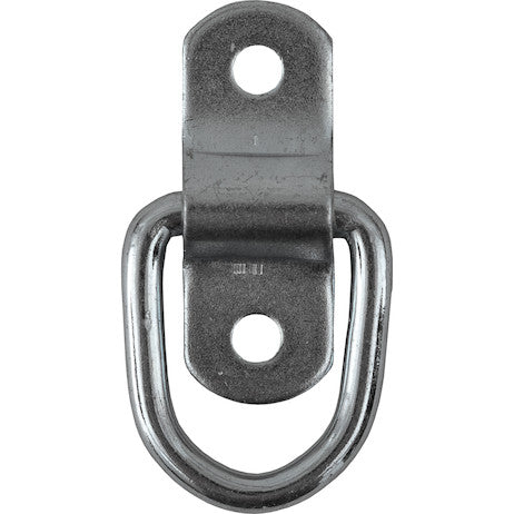 1/4 Inch Rope Ring With 2-Hole Mounting Bracket Zinc Plated