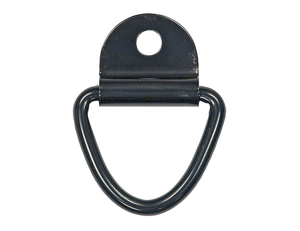1/4 Inch Forged Rope Ring With 1-Hole Integral Mounting Bracket Zinc Plated