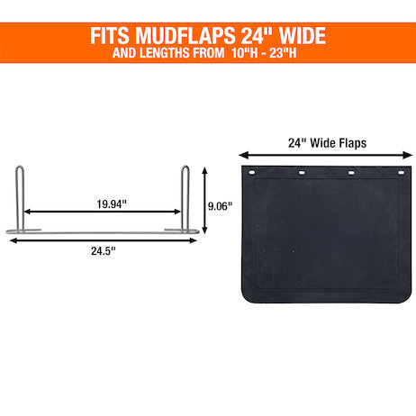 Anti-Sail Brackets for 24in Flaps - Short