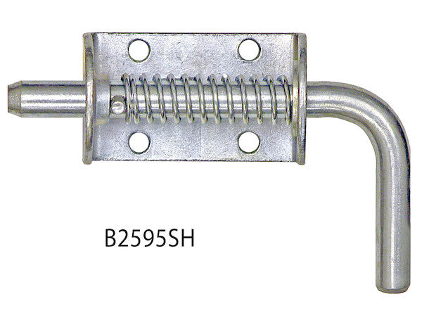 1/2 Inch Zinc Plated Spring Latch Assembly - 1.56 x 6.5 Inch Long