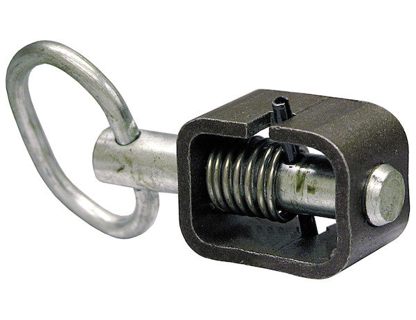 B2598H - 5/8 Inch Weld-On Spring Latch Assembly-Plain Tube - 2.53 x 4.68 Inch