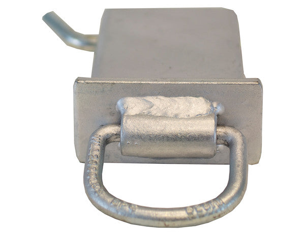 Stake Pocket 3/8 Inch Forged D-Ring with 2 Inch ID, Zinc-Coated