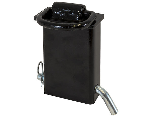 B28SPZ - Stake Pocket 3/8 Inch Forged D-Ring with 2 Inch ID, Zinc-Coated