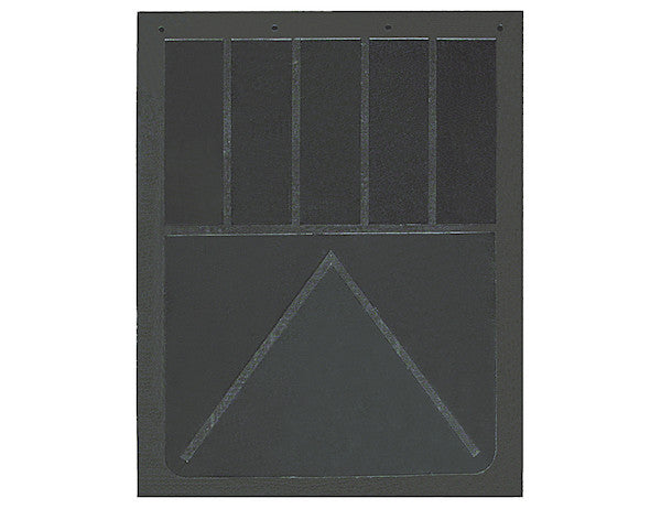 B24SRP - Heavy Anti-Spray Black Rubber Mudflaps 24x24 Inch