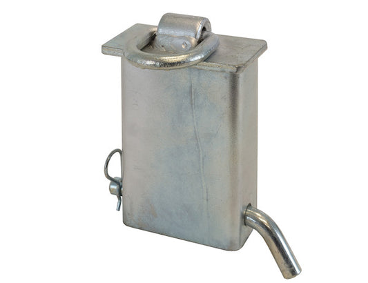 Stake Pocket 3/8 Inch Forged D-Ring (Black Powder-Coated)