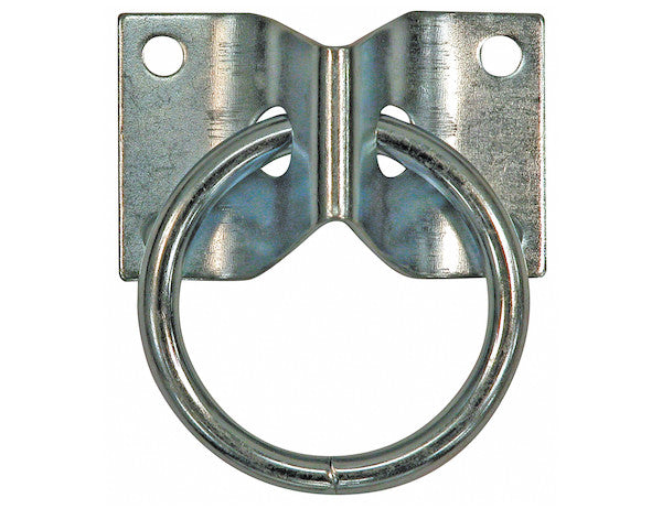 B33 - Surface Mounted Rope Ring With 2-Hole Integral Mounting Bracket Zinc Plated