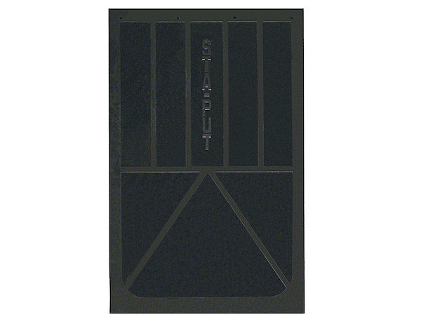 B36SPP - Solid Black Rubber Mudflaps 24x36 Inch