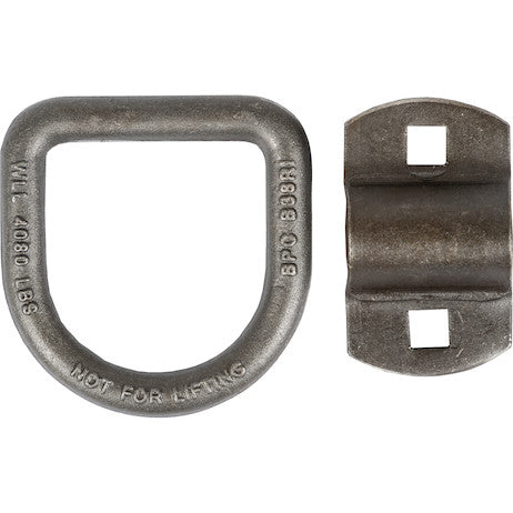 1/2 Inch Forged D-Ring With 2-Hole Mounting Bracket