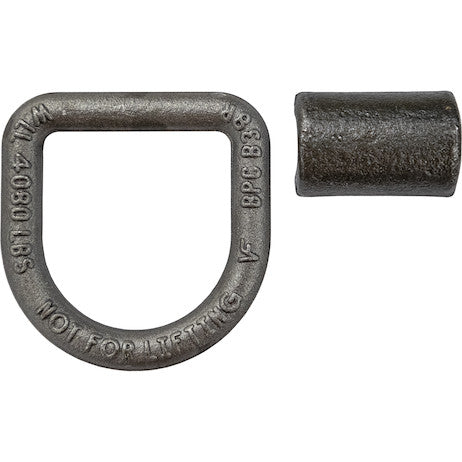 Domestically Forged 1/2 Inch Forged D-Ring With Weld-On Mounting Bracket