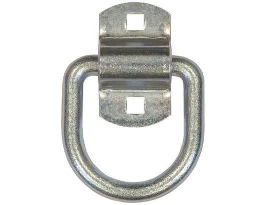1/2 Inch Forged D-Ring With 2-Hole Mounting Bracket, Packaged