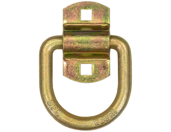 Domestically Forged 1/2 Inch Forged D-Ring With 2-Hole Mounting Bracket