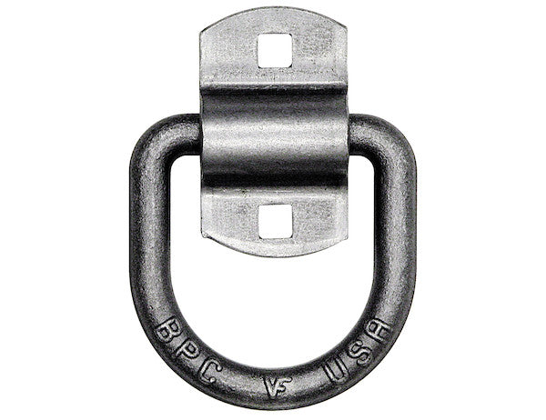 Domestically Forged 1/2 Inch Forged D-Ring With 2-Hole Mounting Bracket
