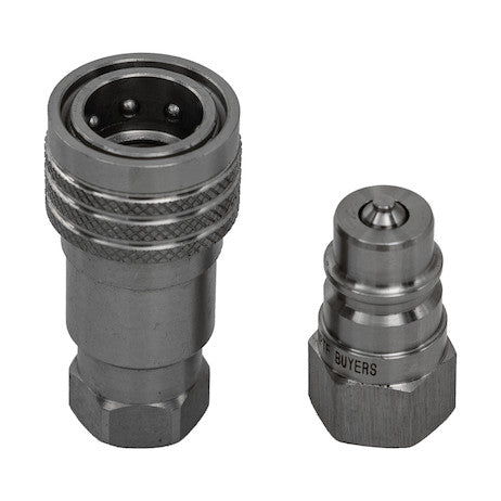 Hydraulic Coupler, MALE, SST, 1/4in NPTF, 1/4in BODY