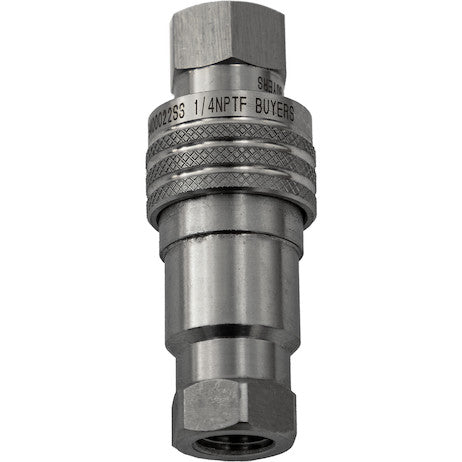 Hydraulic Coupler Set, SST, 1/4in NPTF, 1/4in BODY