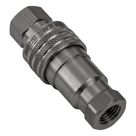Hydraulic Coupler Set, SST, 1/4in NPTF, 1/4in BODY