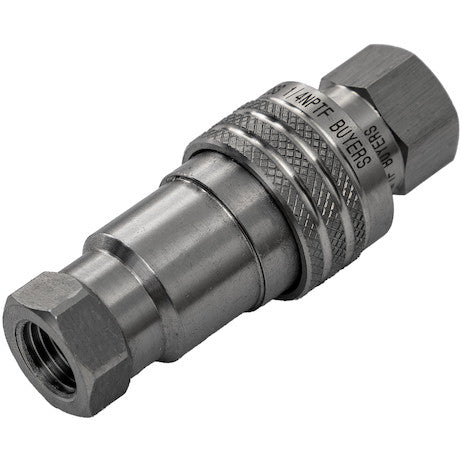 B400042SS - Hydraulic Coupler, FEMALE, SST, 1/2in NPTF, 1/2in BODY