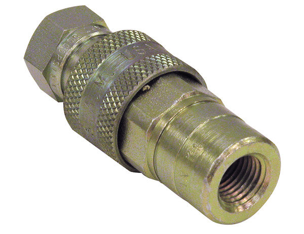 1/4 Inch NPTF Sleeve-Type Hydraulic Quick Coupler Assembly 