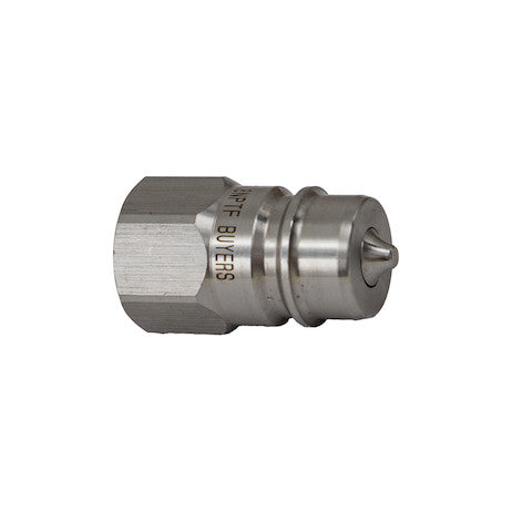 Hydraulic Coupler, MALE, SST, 3/8in NPTF, 3/8in BODY