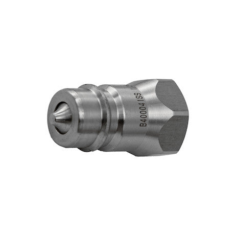 Hydraulic Coupler, MALE, SST, 1/2in NPTF, 1/2in BODY