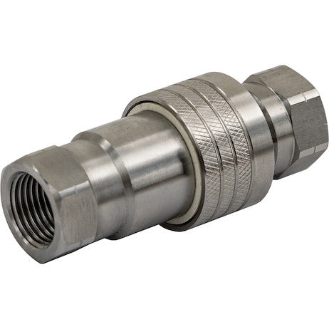 Hydraulic Coupler Set, SST, 1/2in NPTF,1 /2in BODY