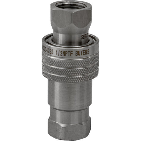 Hydraulic Coupler Set, SST, 1/2in NPTF,1 /2in BODY
