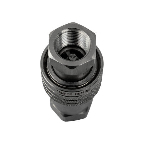 Hydraulic Coupler Set, SST, 1/2in NPTF,1 /2in BODY