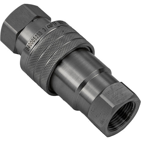 Hydraulic Coupler Set, SST, 3/4in NPTF, 3/4in BODY