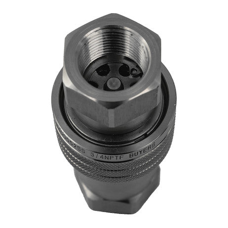 Hydraulic Coupler Set, SST, 3/4in NPTF, 3/4in BODY