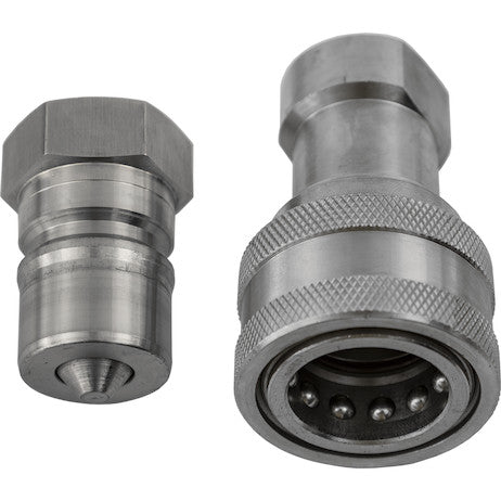 3/4 Inch NPTF Sleeve-Type Hydraulic Quick Coupler Assembly 
