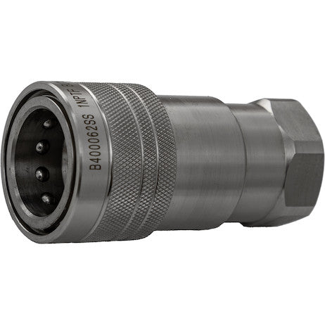B400062SS - Hydraulic Coupler, FEMALE, SST, 1in NPTF, 1in BODY