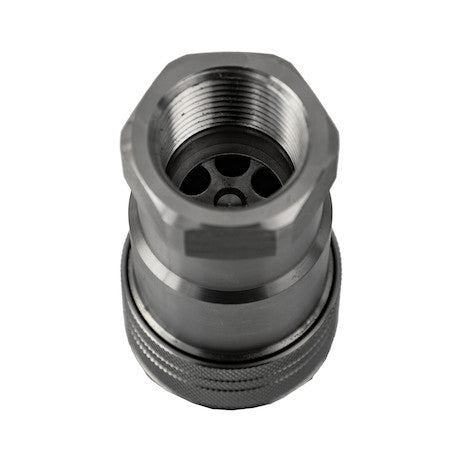 Hydraulic Coupler, FEMALE, SST, 1in NPTF, 1in BODY
